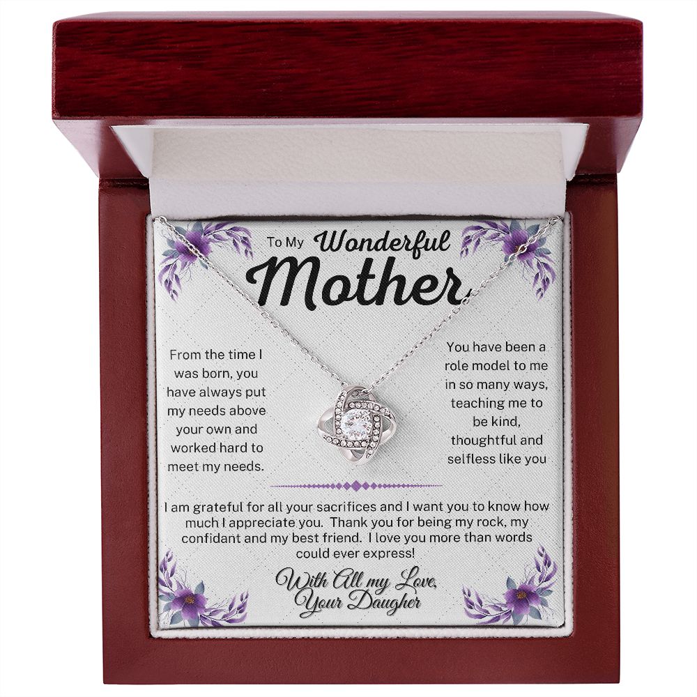 Wonderful Mother Love Knot Necklace