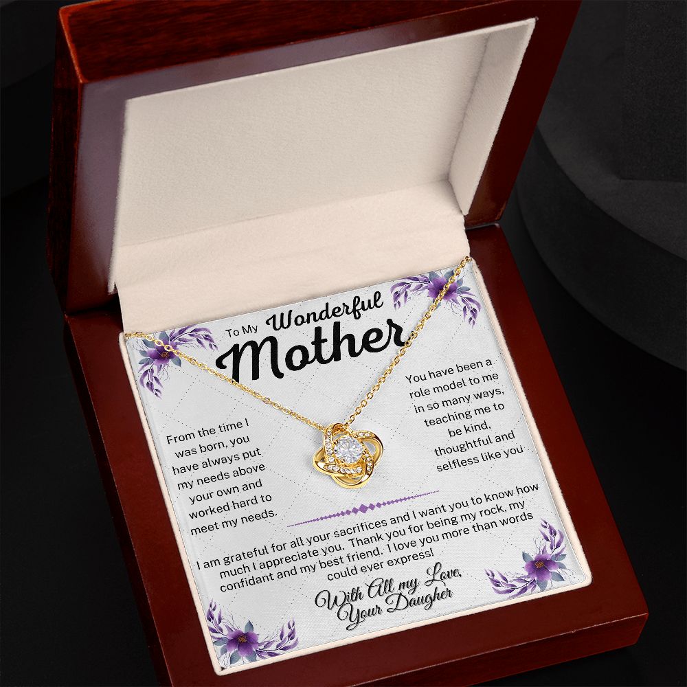 Wonderful Mother Love Knot Necklace