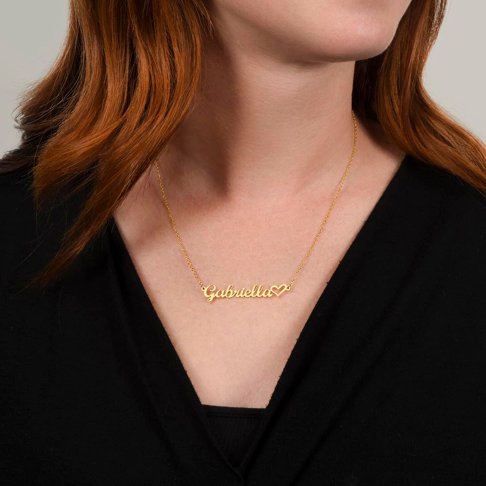 test name necklace