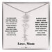 Birth Flower Necklace from loving mom