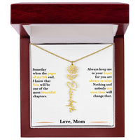 Birth Flower Necklace for Daughter