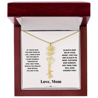 Birth Flower Necklace from loving mom