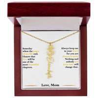 Birth Flower Necklace for Daughter