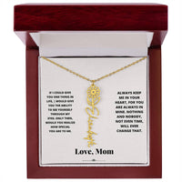 Birth Flower Necklace from loving mom