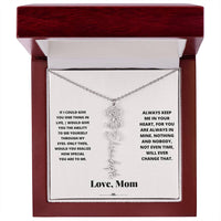 Birth Flower Necklace from loving mom