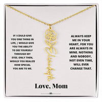 Birth Flower Necklace from loving mom