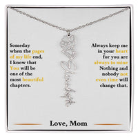 Birth Flower Necklace for Daughter