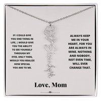 Birth Flower Necklace from loving mom