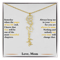 Birth Flower Necklace for Daughter