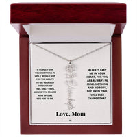 Birth Flower Necklace from loving mom