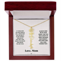 Birth Flower Necklace from loving mom