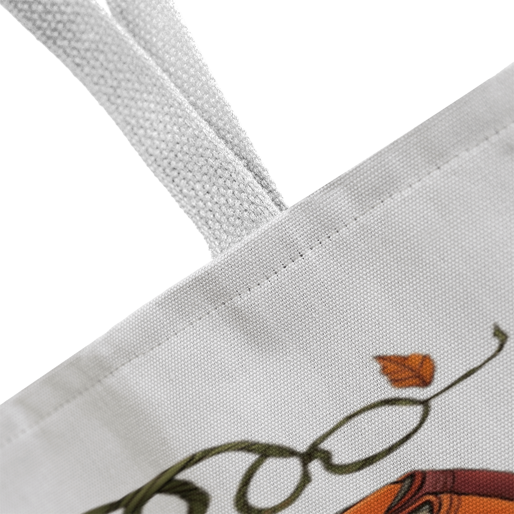 Pumpkin Book Tote Bag – Fall Gift for Teachers & Book Lovers