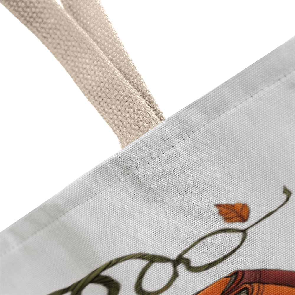 Pumpkin Book Tote Bag – Fall Gift for Teachers & Book Lovers