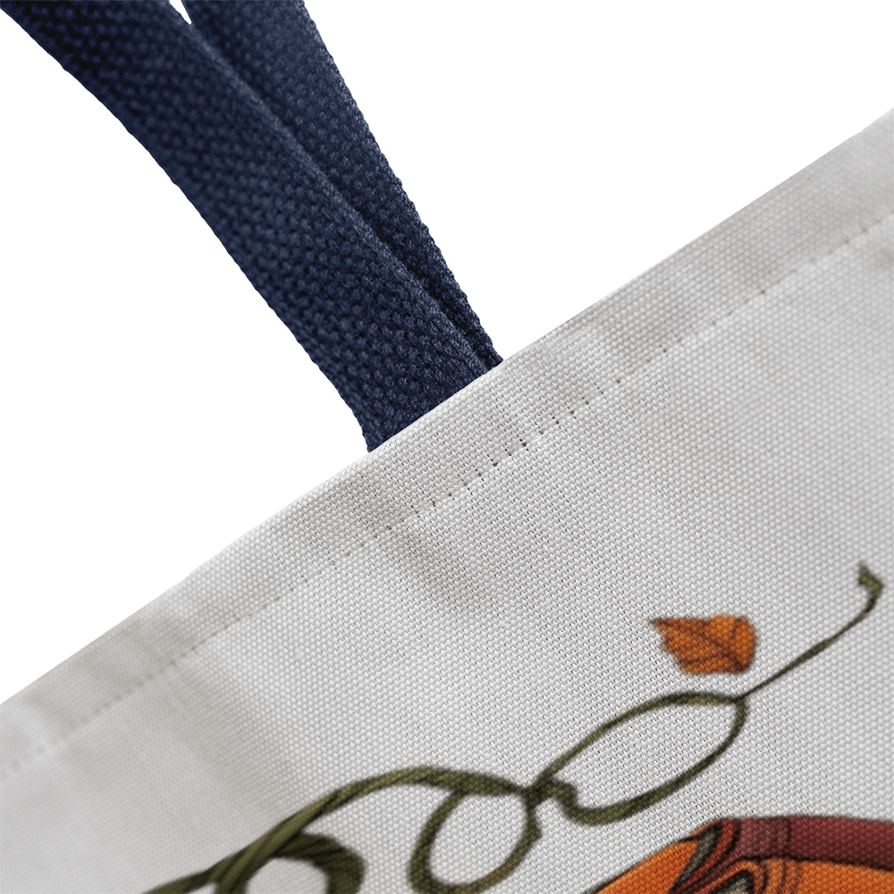 Pumpkin Book Tote Bag – Fall Gift for Teachers & Book Lovers