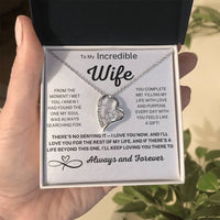 Forever Love Necklace – Romantic Gift for Wife with Message Card