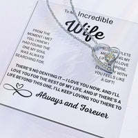 Forever Love Necklace – Romantic Gift for Wife with Message Card