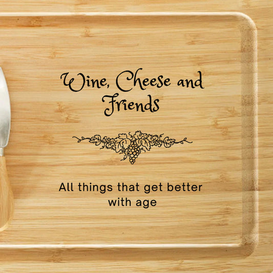 Charcuterie Board - Wine Cheese & Friends