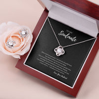 Love Knot Earring and Necklace Set for Soulmate