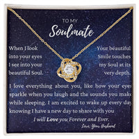 Soulmate from husband -  Love Knot Blue