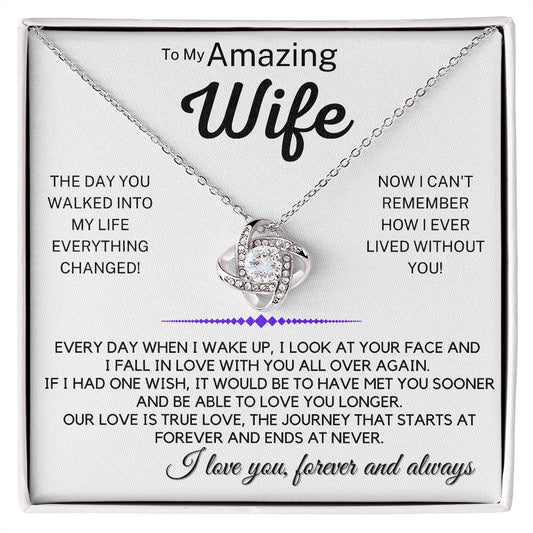 Amazing Wife Love Knot Necklace