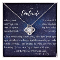 Soulmate from husband -  Love Knot Blue