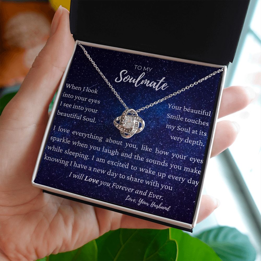 Soulmate from husband -  Love Knot Blue